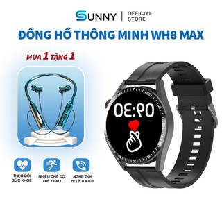 Đồng hồ thông minh wh8 max đồng hồ nghe gọi bluetooth theo dõi sức khỏe