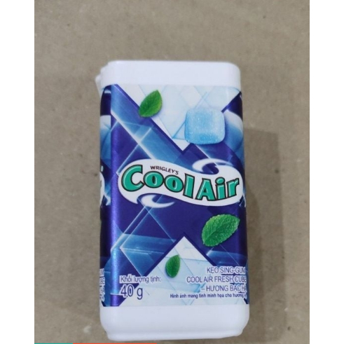 Kẹo Sing-Gum Cool Air Fresh Cube - Hương Chanh. Hương Bạc Hà 40g  ( Combo 2 lọ )