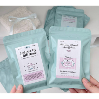 Set 3 túi zip xanh mint nhạt 10x15