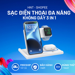 Sạc nhanh không dây 15W HYS 03 đa chức năng, đế sạc đa năng, sạc nhanh, tiện lợi, tích hợp sạc thông minh