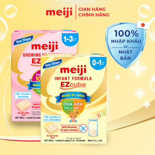 Combo Sản Phẩm Dinh Dưỡng Công Thức Meiji Infant Formula Ezcube & Meiji Growing Up Formula Ezcube