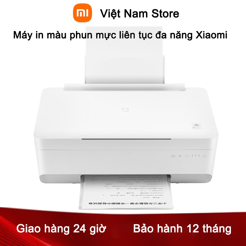 Máy In Màu Phun Mực Liên Tục Đa Năng Xiaomi In Sao Chép Và Quét 3 Trong 1 Mới Chính Hãng