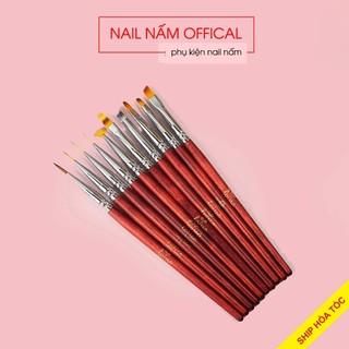 Cọ vẽ móng cán gỗ Lotus cao cấp đủ loại