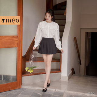 Chân váy xếp ly cạp trễ Loye Méo shop thiết kế basic, xinh xắn