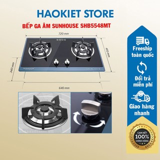 Bếp ga âm Sunhouse SHB5548MT