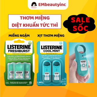 Xịt Ngậm Thơm Miệng Listerine Pocket Mist hương bạc hà