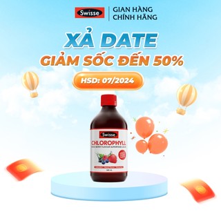 [Giá Sốc Xả Date] Nước Diệp Lục Swisse Hỗ Trợ Thanh Lọc, Thải Độc Bổ Sung Chất Xơ Vị Dâu Tây Swisse ChlorophyII 500ml