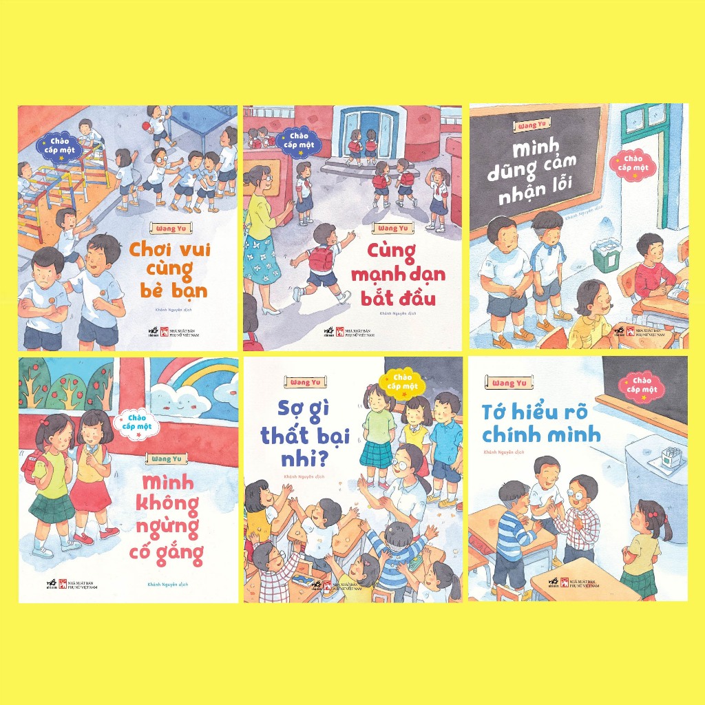 Sách - COMBO Chào cấp một (Trọn bộ 06 cuốn) (Wang Yu) - NNB