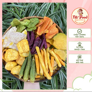 Hoa quả sấy khô, trái cây sấy thập cẩm nguyên miếng hàng xuất khẩu gói 500g
