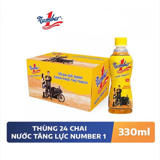 THÙNG 24 CHAI NƯỚC TĂNG LỰC NUMBER ONE x 330ml