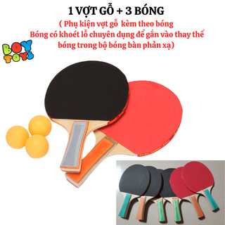 Đồ chơi bóng bàn luyện tập trong nhà, tập phản xạ và vận động thể chất toàn cơ thể, chất liệu an toàn cho bé