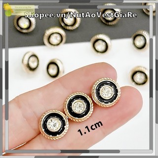 Set 10 Cúc Áo Sơ Mi Siêu Xinh, măng sét sang trọng, Nút áo nhựa có chân khâu size 1.