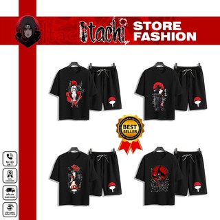 Bst 6 combo áo thun + quần naruto. áo anime in hình uchiha itachi. áo thoáng mát unisex | itachi store
