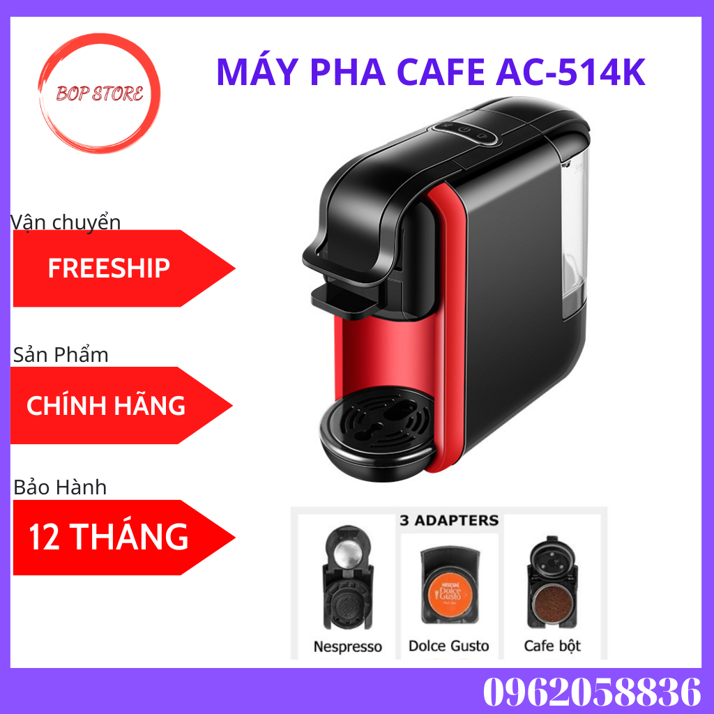 [ Video Thật] Máy Pha Cà Phê  Viên Nén Đa Năng Nespresso/Starbuck/Dolcegusto AC514K