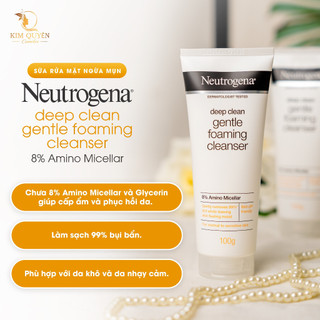 Sữa Rửa Mặt Neutrogena Deep Clean 100g