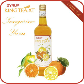 Siro quýt yuzu pha chế kingtea.xt- chai thuỷ tinh 800ml