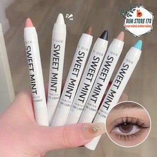 Bút kẻ mắt chì sweet mint ánh nhũ bắt sáng siêu xinh, sáp kẻ mắt dạng chì nhiều màu lấp lánh cho bạn