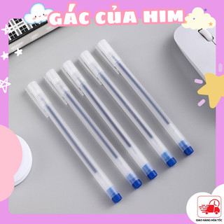 Bút mực xanh ngòi 0.5mm mực đều nét chữ đẹp bút bi đủ màu xanh đen đỏ
