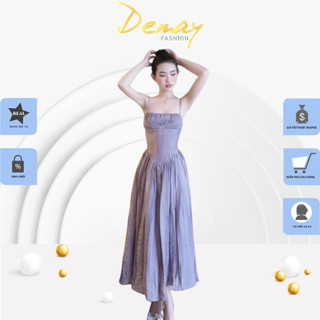 Đầm nữ mùa hè DEMAY, thiết kế cúp ngực dáng xòe tôn dáng