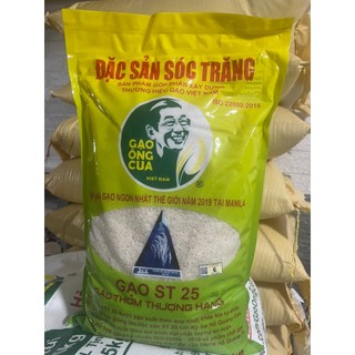  Gạo ST25 Ông Cua- Túi 5kg-Bao chuẩn QR 