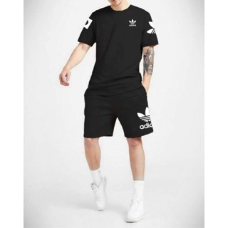 Bộ Quần áo Nam  Adidas Thể Thao , bộ đồ nam mùa hè , bộ thun cộc tay nam , bộ quần áo nam nữ mùa hè big size 50 - 90kg