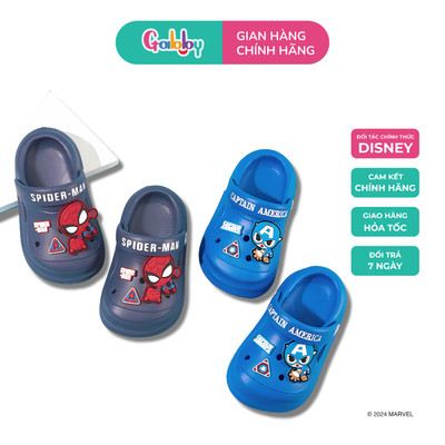 Dép Sục Disney Nhân Vật Hoạt Hình Spiderman, Captain Cho Bé