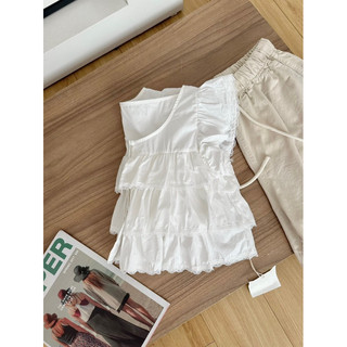 Áo Điệu Trắng 3 Tầng Uone