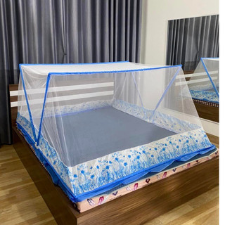 Màn chụp người lớn khung xếp thông minh cao cấp Thiên Sơn - Mùng chụp tự bung chống muỗi 1m 1m2 1m4 1m6 1m8