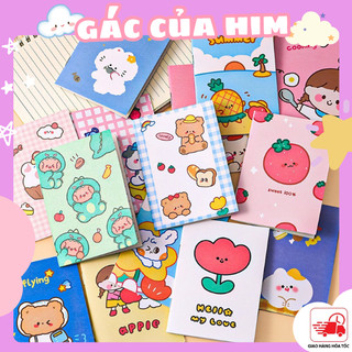 Sổ ghi chép mini notebook 32 trang dễ thương tập vở mini cầm tay họa tiết thú cưng siêu cute