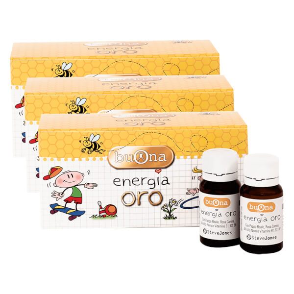 Siro ăn ngon Buona Energia Oro, tăng chuyển hóa tự nhiên cải thiện biếng ăn ở trẻ. Hộp 10 lọ, lọ 10ml, tiện dụng