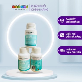 Viên uống Ginkgo Biloba Healthy Care Úc 2000mg