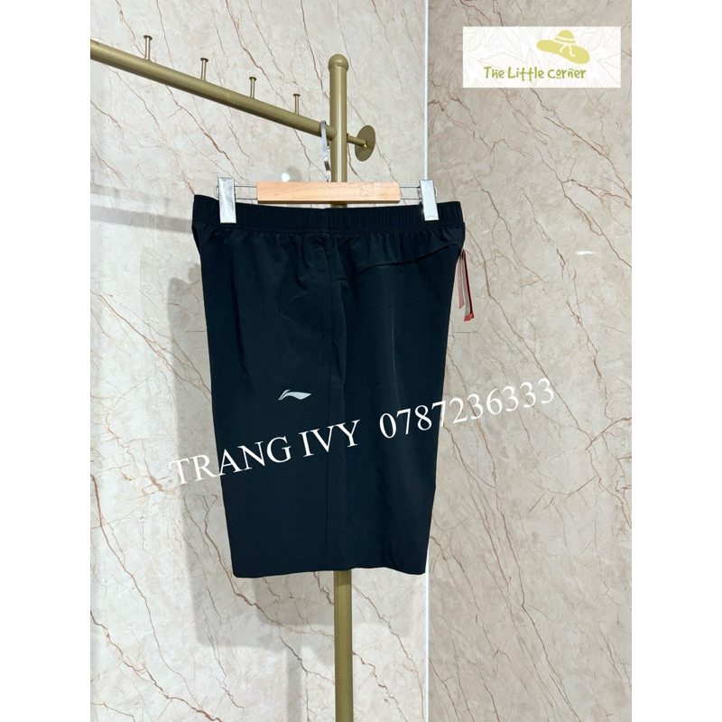 Quần short gió thể thao nam Lining AKSS557