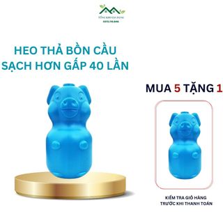 Viên thả bồn cầu lọ thả toilet hình heo khử mùi diệt khuẩn đa năng siêu hiệu quả