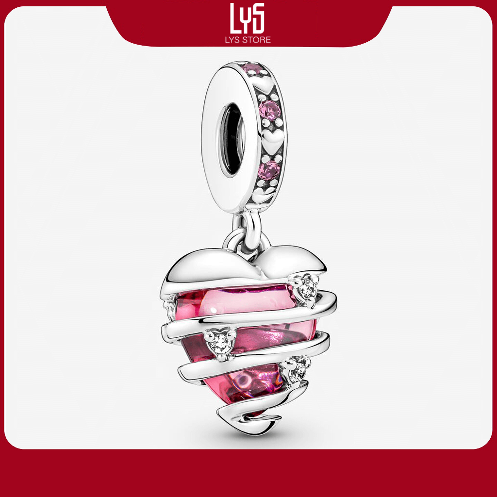 Charm treo bạc Blue Butterfly Sparkling Charm 1257 - Bạc S925