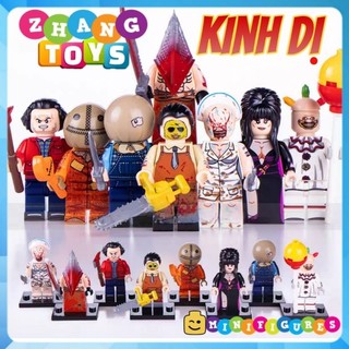 Đồ chơi Xếp hình Jack Torrance Chainsaw Killer - Jason Sam Elvira Twisty the Clown Pyramid Head Nurse Minifigures WM6101