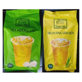 Trà ngon Sâm Dứa Tam Mã,trà được làm từ trà xanh kết hợp với hương sâm dứa tự nhiên,có mùi thơm nhẹ của trà và sâm dứa