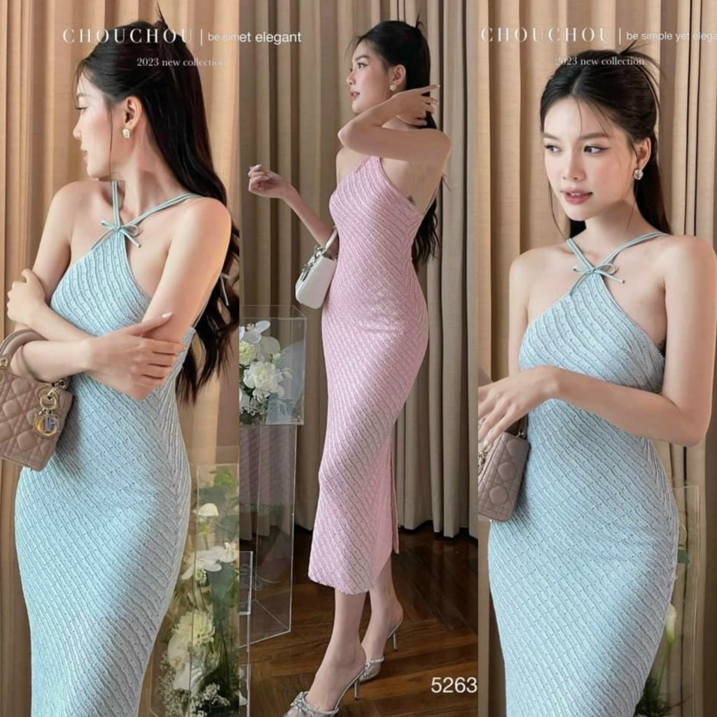 Đầm yếm ren tiểu thư