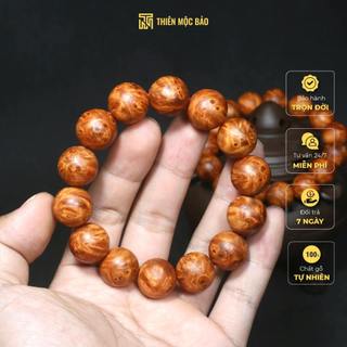 Vòng gỗ Nu Huyết Long hạt tròn 10/12/14/16/18/20 mm - Vòng gỗ cho nam nữ thơm vân đẹp | Thiên Mộc Bảo