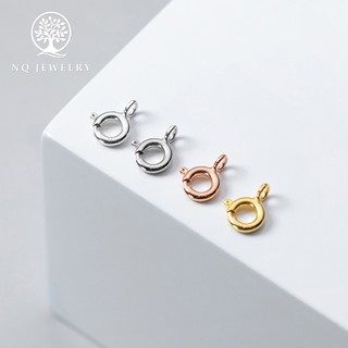 Charm bạc khoen tròn làm khóa liên kết vòng/dây chuyền/dây chuỗi - NQ Jewelry
