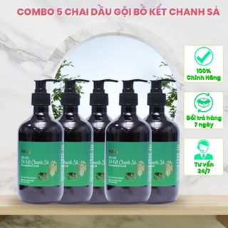  COMBO CHẤN ĐỘNG 5 Chai Dầu gội Bồ Kết Chanh Sả 500ml Chai 