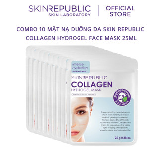 Combo 10 Mặt nạ dưỡng da Skin Republic Collagen Hydrogel Face Mask 25ml