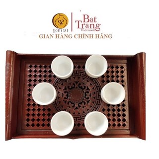Bộ 6 chén uống trà trà Bát Tràng, cỡ nhỏ ( dung thay thế)