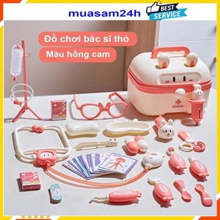 Đồ chơi bác sĩ cho bé 36 chi tiết nhập vai làm bác sĩ, y tá, nha sĩ với các dụng cụ y tế như thật