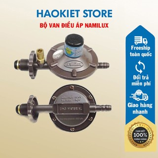 Bộ van điều áp Namilux ngắt gaz tự động, dây dẫn gas lõi kẽm chống chuột cắn.