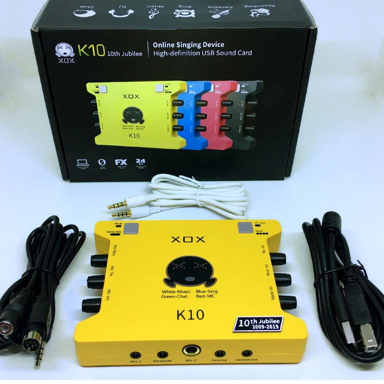 Sound card XOX K10 phiên bản đặc biệt tiếng anh 2020