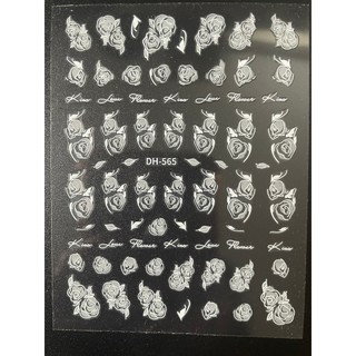 Sticker hình hoa dán móng tay