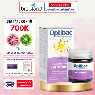 Men vi sinh phụ khoa optibac tím giúp bổ sung lợi khuẩn chăm sóc vùng kín, tăng cường sức đề kháng