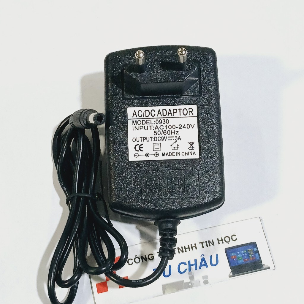 Adapter DC 9V - 3A / Đầu cắm 5.5mm x 2.1mm