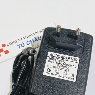 Adapter DC 9V - 3A / Đầu cắm 5.5mm x 2.1mm