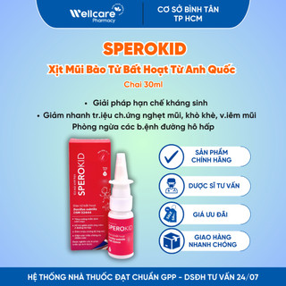  Xịt mũi sinh học Sperokid  Chính hãng  - Chai 10ml hỗ trợ tăng cường miễn dịch bé hô hấp khỏe 